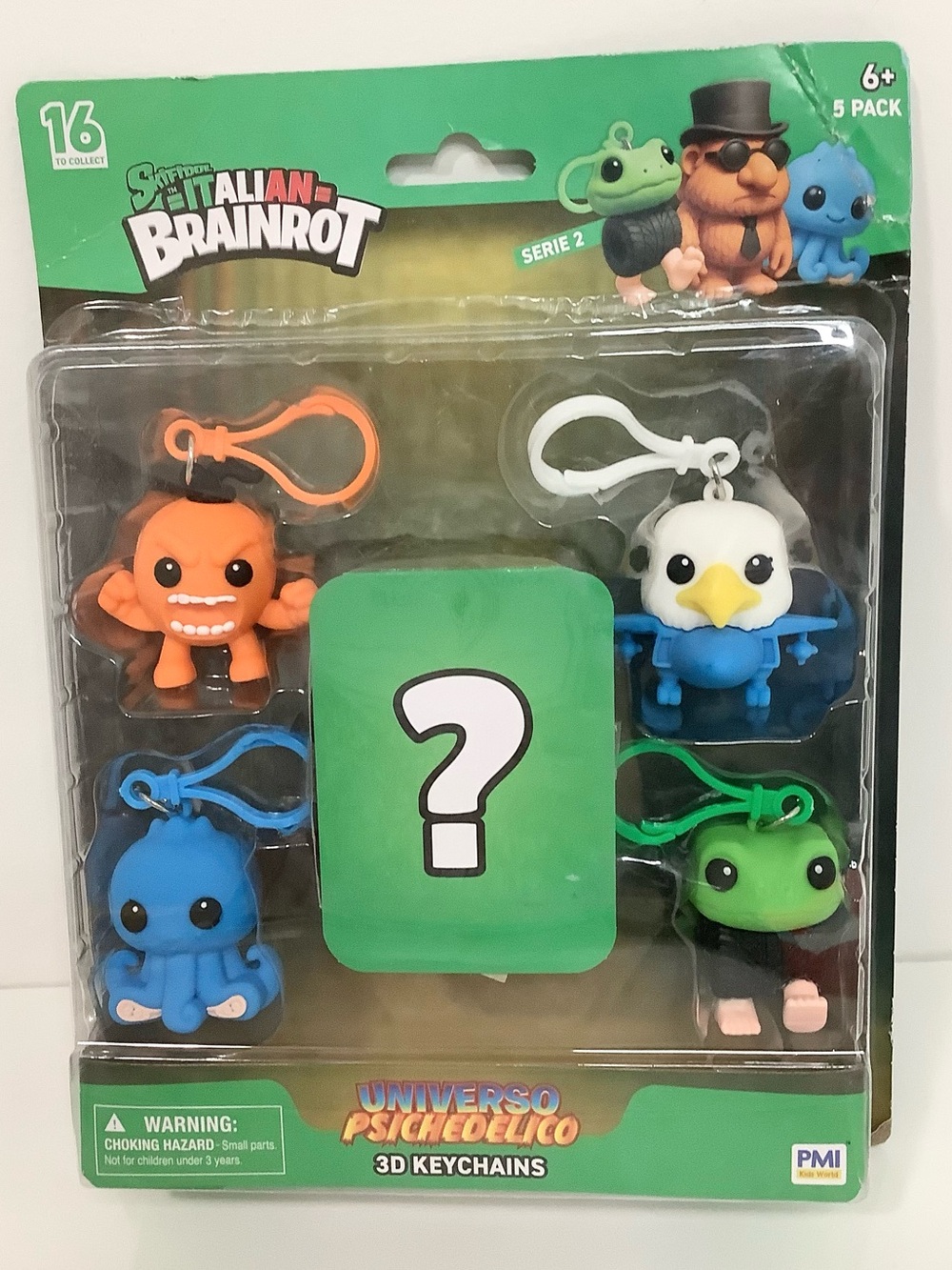 Skifidol Italian Brainrot Universo Psichedelico 3D Keychains 1 Mystery Character
